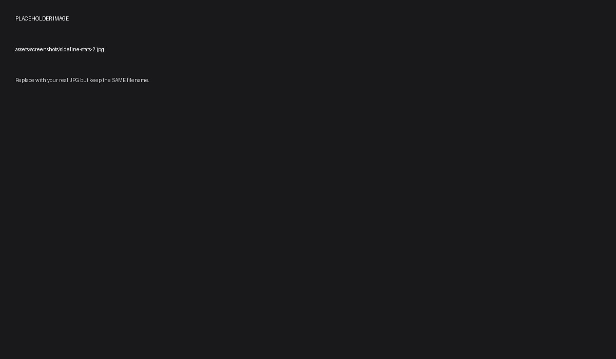 Sideline Stats screenshot